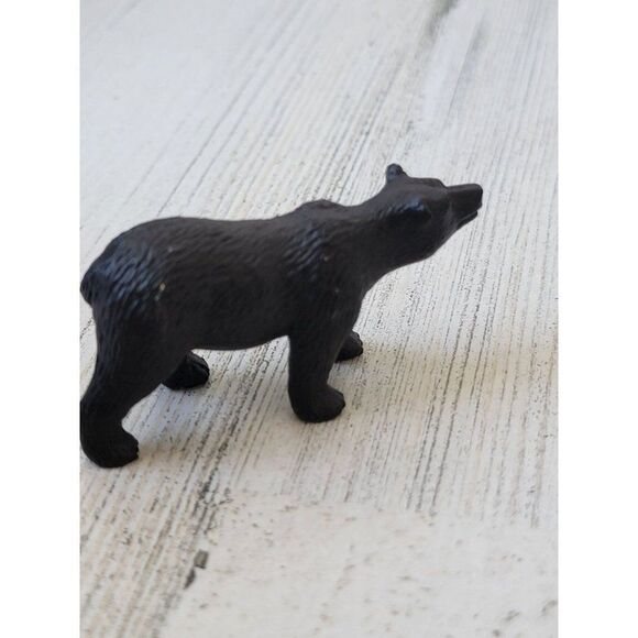 Mini black brown Safari Forest bear toy figure animal zoo - Picture 2 of 5